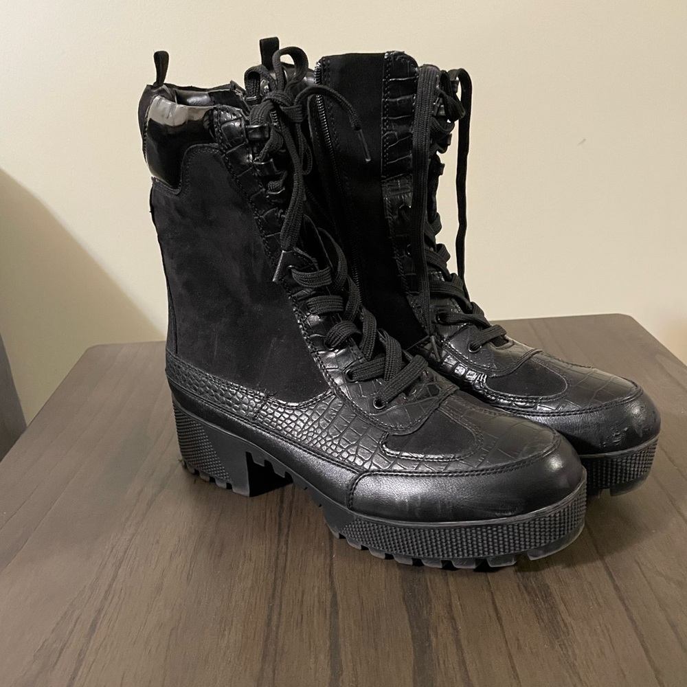 Combat Lace Up Boots